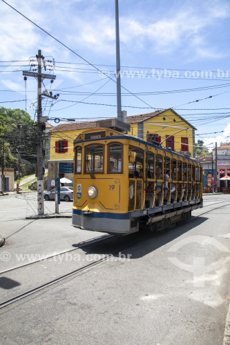 Bonde de Santa Teresa no Largo dos Guimarães  - Rio de Janeiro - Rio de Janeiro (RJ) - Brasil