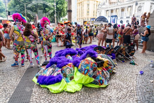 Bate-bolas (Clóvis) durante o Concurso folião original - Cinelândia - Rio de Janeiro - Rio de Janeiro (RJ) - Brasil