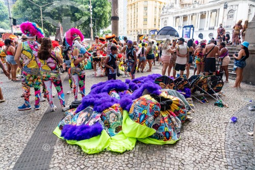 Bate-bolas (Clóvis) durante o Concurso folião original - Cinelândia - Rio de Janeiro - Rio de Janeiro (RJ) - Brasil