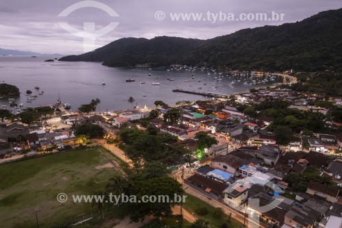 Foto feita com drone da Vila do Abraão - Angra dos Reis - Rio de Janeiro (RJ) - Brasil