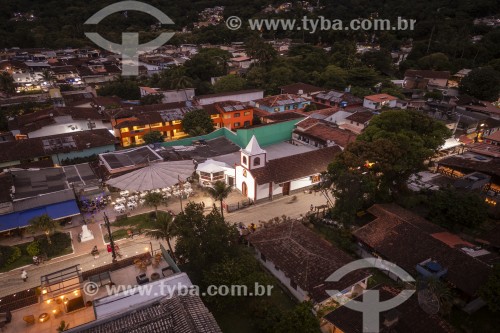 Foto feita com drone da Vila do Abraão - Angra dos Reis - Rio de Janeiro (RJ) - Brasil