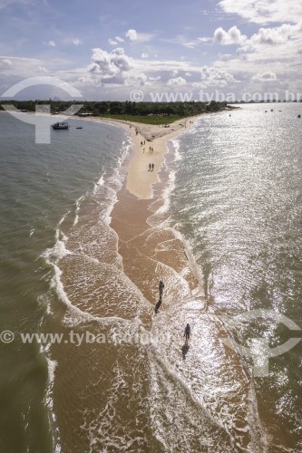 Foto feita com drone de grande banco de areia  da Ponta do Corumbau - Prado - Bahia (BA) - Brasil