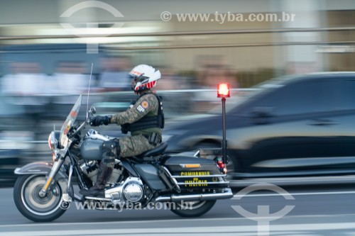 Motocicleta de batedor dos Fuzileiros Navais durante a reunião do G20 - Rio de Janeiro - Rio de Janeiro (RJ) - Brasil