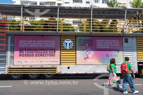 Carro de som da 29ª Parada do Orgulho LGBTI+Rio - Rio de Janeiro - Rio de Janeiro (RJ) - Brasil