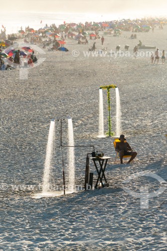 Chuveiros na orla da Praia de Ipanema - Rio de Janeiro - Rio de Janeiro (RJ) - Brasil