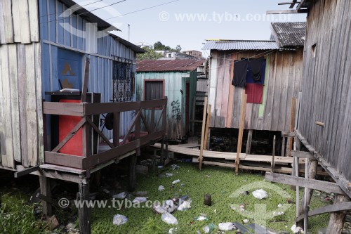 Casas de palafita - Manaus - Amazonas (AM) - Brasil