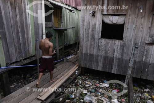 Casas de palafita - Manaus - Amazonas (AM) - Brasil