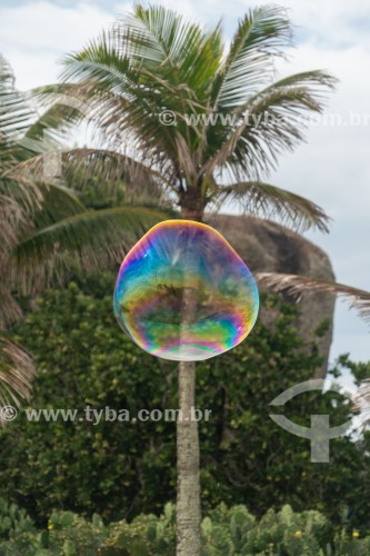 Bolhas de sabão em dia de lazer no Arpoador - Rio de Janeiro - Rio de Janeiro (RJ) - Brasil