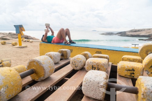 Halteres da Academia Arpex - Academia na Praia do Arpoador - Rio de Janeiro - Rio de Janeiro (RJ) - Brasil
