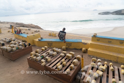 Halteres da Academia Arpex - Academia na Praia do Arpoador - Rio de Janeiro - Rio de Janeiro (RJ) - Brasil