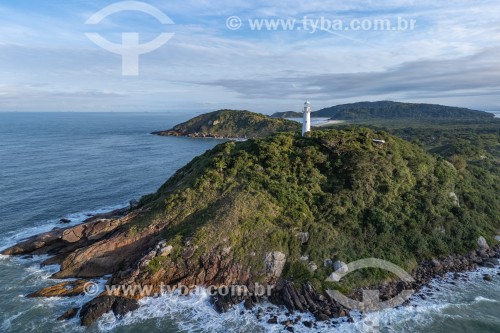 Foto feita com drone do Farol das Conchas - Paranaguá - Paraná (PR) - Brasil
