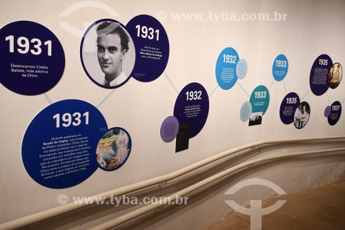Memorial Chico Xavier - Espaço Linha do Tempo descreve o surgimento e a trajetória do espiritismo desde Allan Kardec até Chico Xavier aqui no Brasil - Uberaba - Minas Gerais (MG) - Brasil