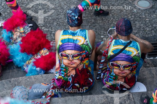 Bate-bolas (Clóvis) durante o Concurso folião original - Cinelândia - Rio de Janeiro - Rio de Janeiro (RJ) - Brasil