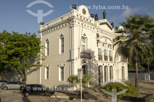Fachada do Teatro Alberto Maranhão (1904) - foi conhecido como Teatro Carlos Gomes até 1957 - Natal - Rio Grande do Norte (RN) - Brasil