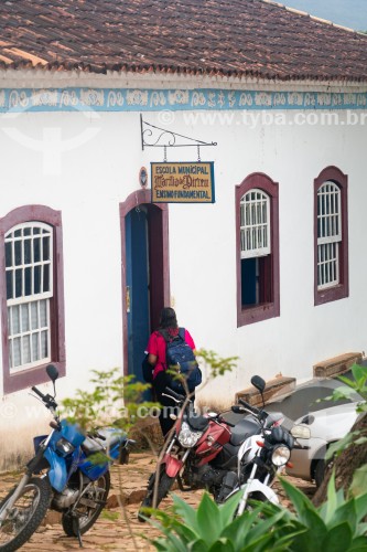 Fachada da Escola Municipal Marilia de Dirceu - Tiradentes - Minas Gerais (MG) - Brasil