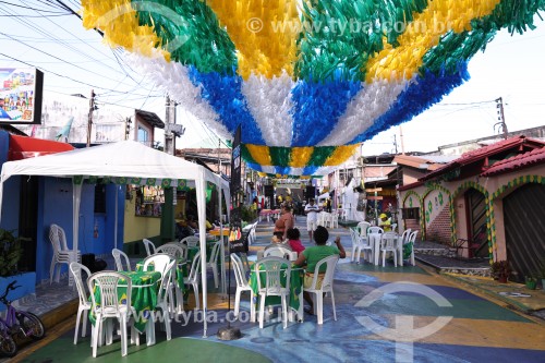 Rua 03 com decoração para a Copa do Mundo 2026 - Manaus - Amazonas (AM) - Brasil