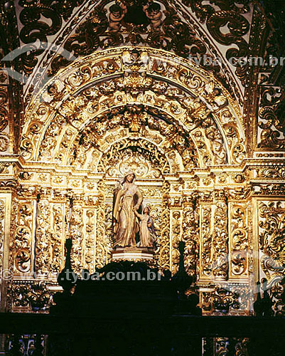  Architectural detail, the interior of Sao Francisco Church* - Salvador city - Bahia state - Brazil  * The church is a National Historic Site since 05-25-1938. 