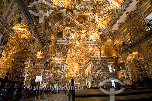  Interior of Sao Francisco church - Salvador city - Bahia state - Brazil 