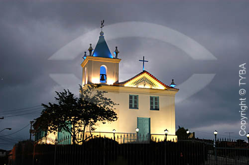  Nossa Senhora dos Remedios Church by night - Arraial do Cabo city - Rio de Janeiro state - Brazil *digital photo 