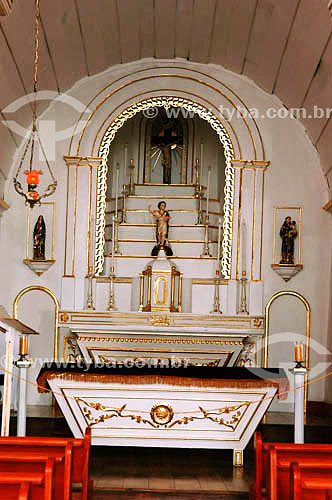  Sao Joao Batista Chapel interior - Altar - Barra de Sao Joao city - Rio de Janeiro state - Brazil *digital photo 