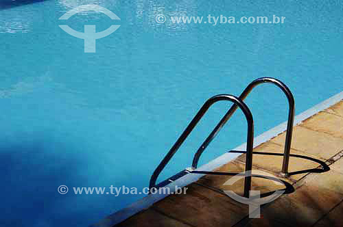  Swimming pool and pool stairs 