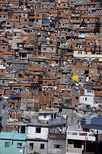  Slum housing - Rocinha - Rio de Janeiro city - Rio de Janeiro state - Brazil 