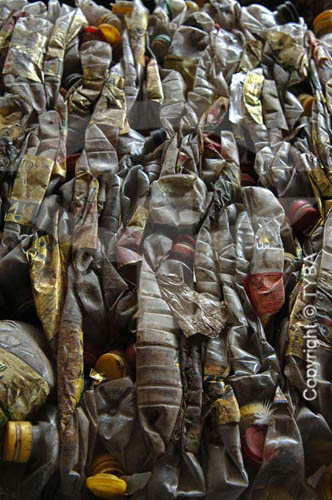  Garbage recycling - Plastic bottles  