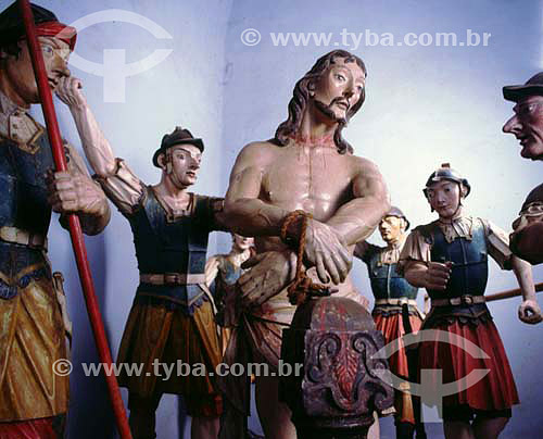  Christ in the Flagellation Station - detail - Aleijadinho Sculptures 