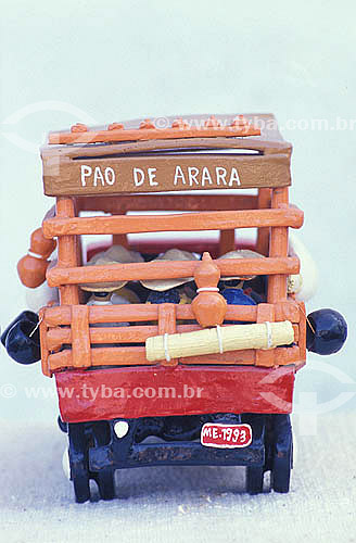  Clay craftwork - Truck - Manuel Eudocio work- Olinda city - Pernambuco state - Brazil 