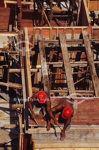  Workers working at the construction - Brazil 