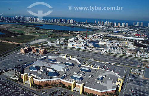  Aerial view of the Via Parque Shopping - Rio de Janeiro city - Rio de Janeiro state - Brazil - 1999. 