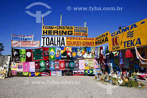  Market at the street edge in the proximities of Blumenau city - Santa Catarina state - Brazil 