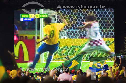  Brazilian soccer fans gathered at 