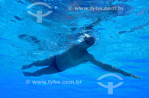  Swimming - swimmer at swimming pool 