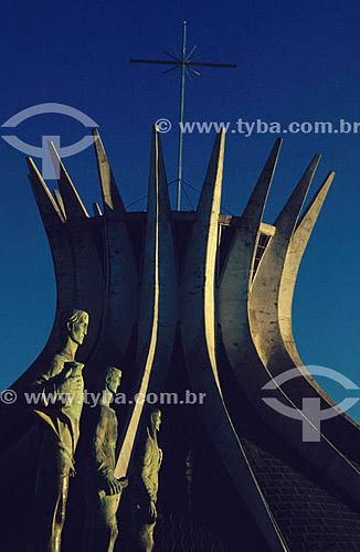  Brasilia Cathedral (1) - Brasilia city (2) - Federal District - Brazil  (1)The Cathedral is a National Historic Site since 08-13-85. (2)The city of Brasilia is World Patrimony for UNESCO since 12-11-1987. 