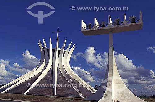  Brasilia Cathedral (1) - Brasilia city (2) - Federal District - Brazil  (1)The Cathedral is a National Historic Site since 08-13-85. (2)The city of Brasilia is World Patrimony for UNESCO since 12-11-1987. 