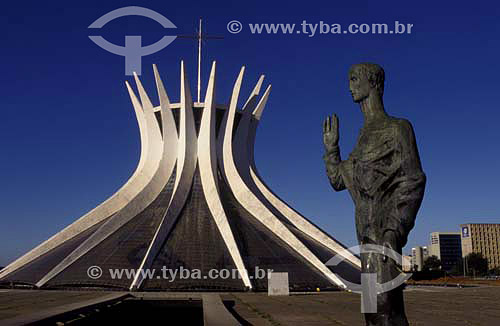  Brasilia Cathedral (1) - Brasilia city (2) - Federal District - Brazil  (1)The Cathedral is a National Historic Site since 08-13-85. (2)The city of Brasilia is World Patrimony for UNESCO since 12-11-1987. 