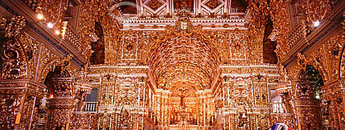  The interior of Sao Francisco Church* - Salvador city - Bahia state - Brazil  * The church is a National Historic Site since 25-05-1938. 