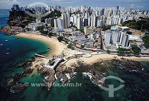  Aerial view of Salvador city - Bahia state - Brazil / 1998 