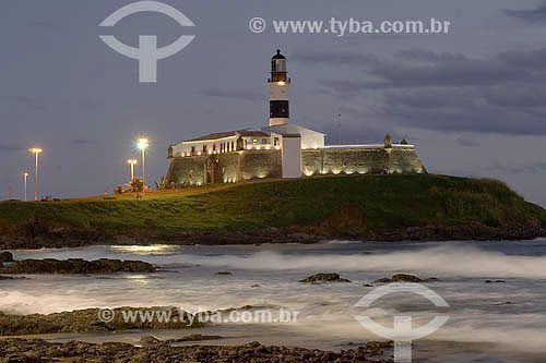  Santo Antonio Fortress - Barra Lighthouse - Salvador city - Bahia state - Brazil 