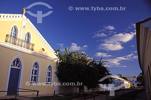  The front of the house of Porto Seguro`s first doctor on the historical center - Porto Seguro* city - South coast of Bahia state - Brazil  * The Costa do Descobrimento (Discovery Coast site, Atlantic Forest Reserve) is a UNESCO World Heritage Site s 