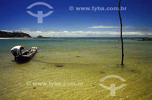  Fisherman - Morro de Sao Paulo city - Bahia state - Brazil 