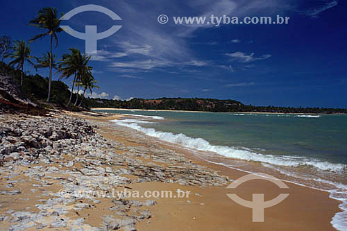  Beach in Caraiva - Porto Seguro* - Southern coast of Bahia State - Brazil  * The Costa do Descobrimento (Discovery Coast site - Atlantic Forest Reserve) is a UNESCO World Heritage Site since 12-01-1999 and includes 23 areas of environmental protecti 