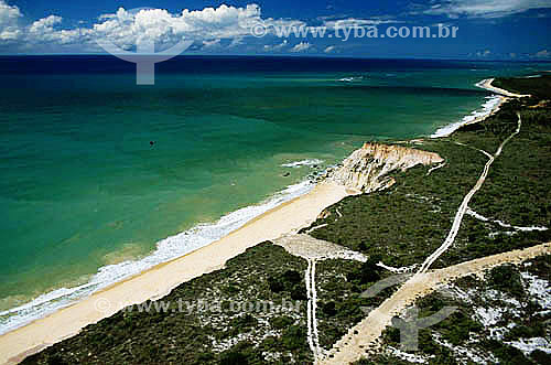  Aerial view of the Southern Coast of Bahia state, between Trancoso and Porto Seguro cities* -  Brazil  * The Costa do Descobrimento (Discovery Coast site, Atlantic Forest Reserve) is a UNESCO World Heritage Site since 12-01-1999 and includes 23 area 