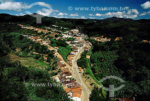  Aerial view fo the Mulungu city - Ceara state - Brazil 