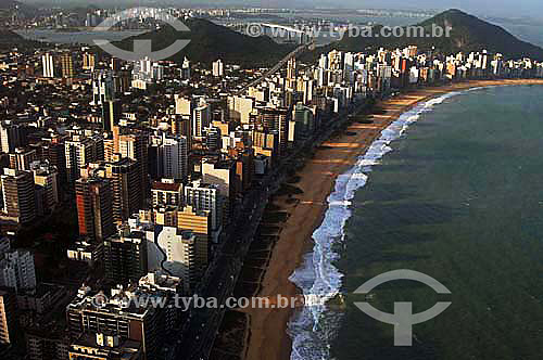  Aerial view of Vitoria coast - Espirito Santo state - Brazil - November 2006 