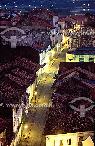  Historic center of Sao Luis city* at night - Maranhao State - Brazil  *The city is World Heritage for UNESCO since 12-04-1997 and the architectural and town planning group of the city is National Historic Site since 03-13-1974. 