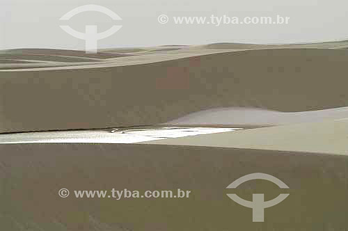  Dunes of sand and freshwater lagoons in 