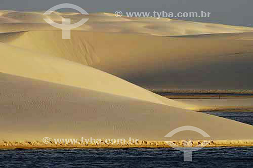  Dunes of sand and freshwater lagoons in 