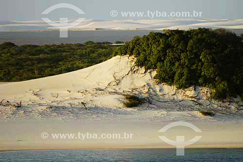  Dunes of sand and freshwater lagoons in 